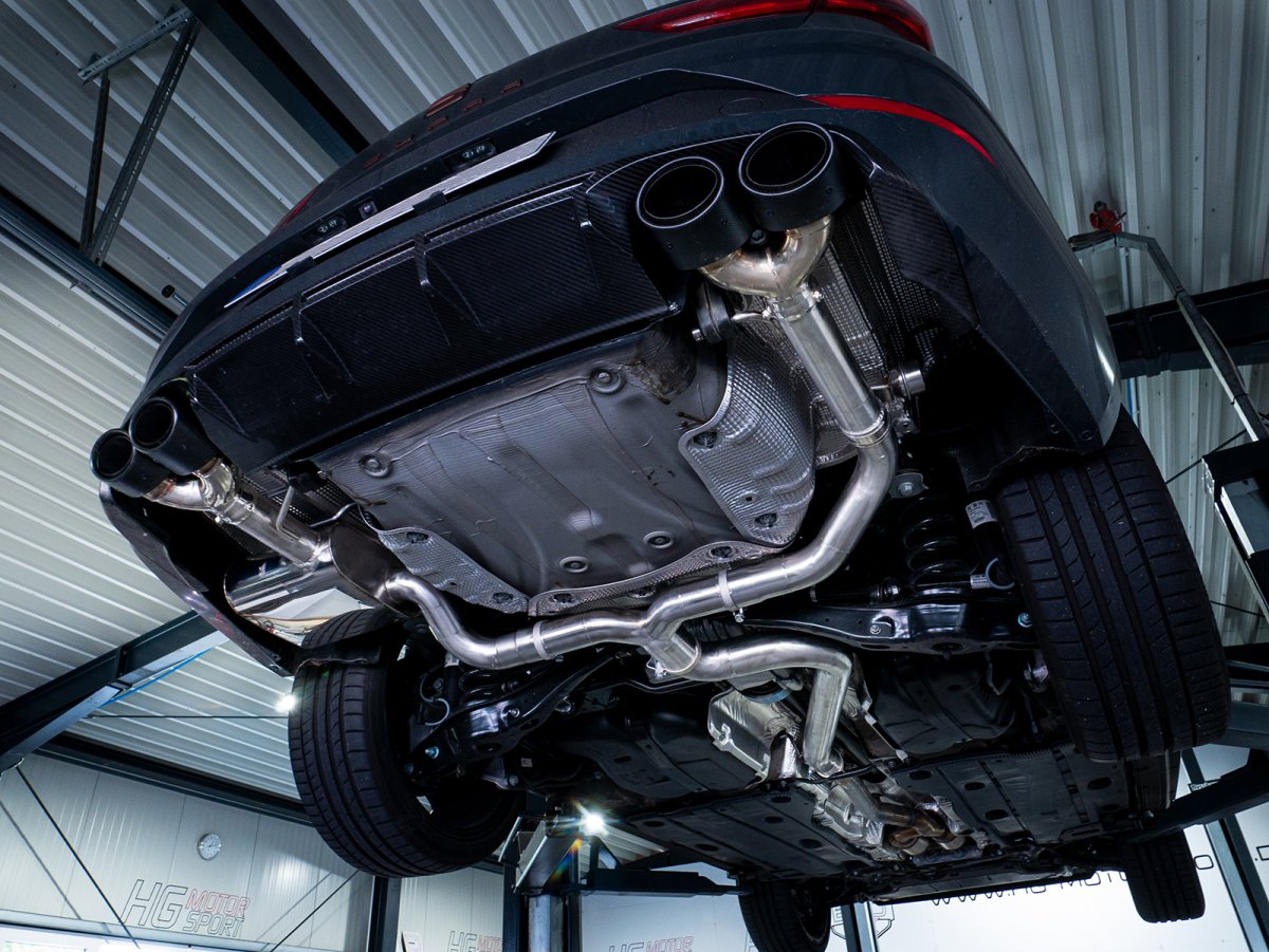 EGO-X Abgasanlage 3" für VW Golf 7R Variant OPF u. Seat Leon Cupra 300 4WD OPF